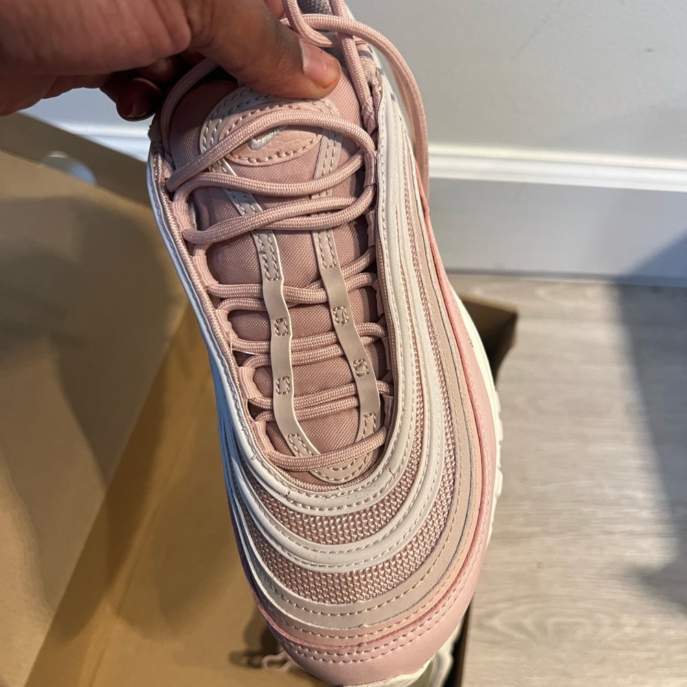 Nike Women’s Pink Layered Lace-Up Sneaker